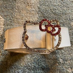 2006 Hello Kitty Rhinestone Belt Buckle and Belt